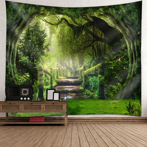 Trous d'arbre tapisserie moderne pour habiller un grand mur blanc de chambre