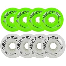 Labeda Roller Hockey Wheels Gripper Green/White 74A 76A 76mm 80mm Hilo