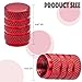 MEAJOO 12PCS Tire Valve Stem Caps, Dust Proof, Anodized Aluminum Universal Tire Valve Stem Covers for Cars, SUV, Trucks, Bikes, Motorcycles, Bicycles(Red)