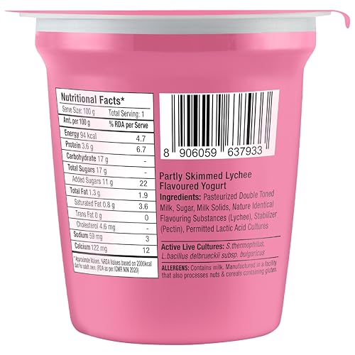 Image of Epigamia Everyday Lychee Yoghurt 100 gm Cup