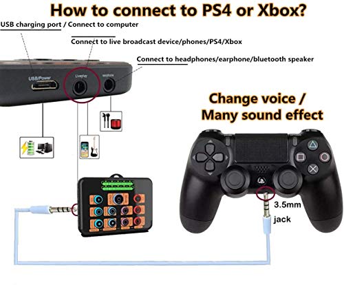 Kokitea Voice Changer Gaming Headset For Phone/Ps4/Xbox/Switch/Ipad/Computer/Kids, Over-Ear Headphones With Volume Control Led Light Cool Style Stereo For Ps4,Pc,Xbox One (Blue) #TOP5