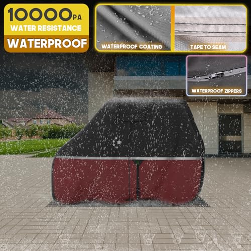 image for LI LIBZAKI 2+2/4 Passenger Golf Cart Cover Fits EZGO, Club Car, Yamaha