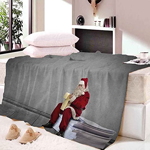 Couverture polaire flanelle microfibre 150x200 plaid chaud impression 3D - 3