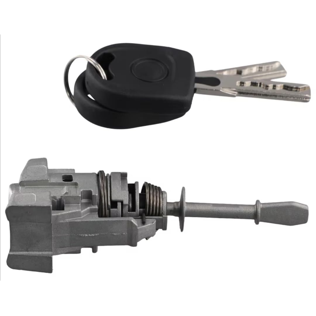 Rufutle Car Auto Door Lock Cylinder Barrel For Vw Touran Caddy 2003-2015, 1T0837167a Door Lock Barrel Cylinder With 2 Keys