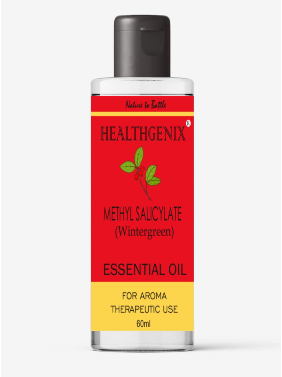 Healthgenix Methyl Salicylate (Wintergreen/Gaultheria) Oil - 60ml, Therapeutic Grade | For Joint Pain, Knee Pain, Massage over skin & Muscles | (B0BPMNRS5X) Amazon Price History, Amazon Price Tracker