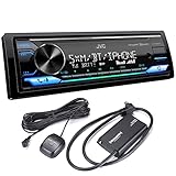 JVC KD-X380BTS Digital Media Receiver Featuring Bluetooth® / USB/SiriusXM/Amazon Alexa / 13-Band EQ/Variable-Color Illumination/JVC Remote App Compatibility with SXV300v1 Satellite Radio Tuner