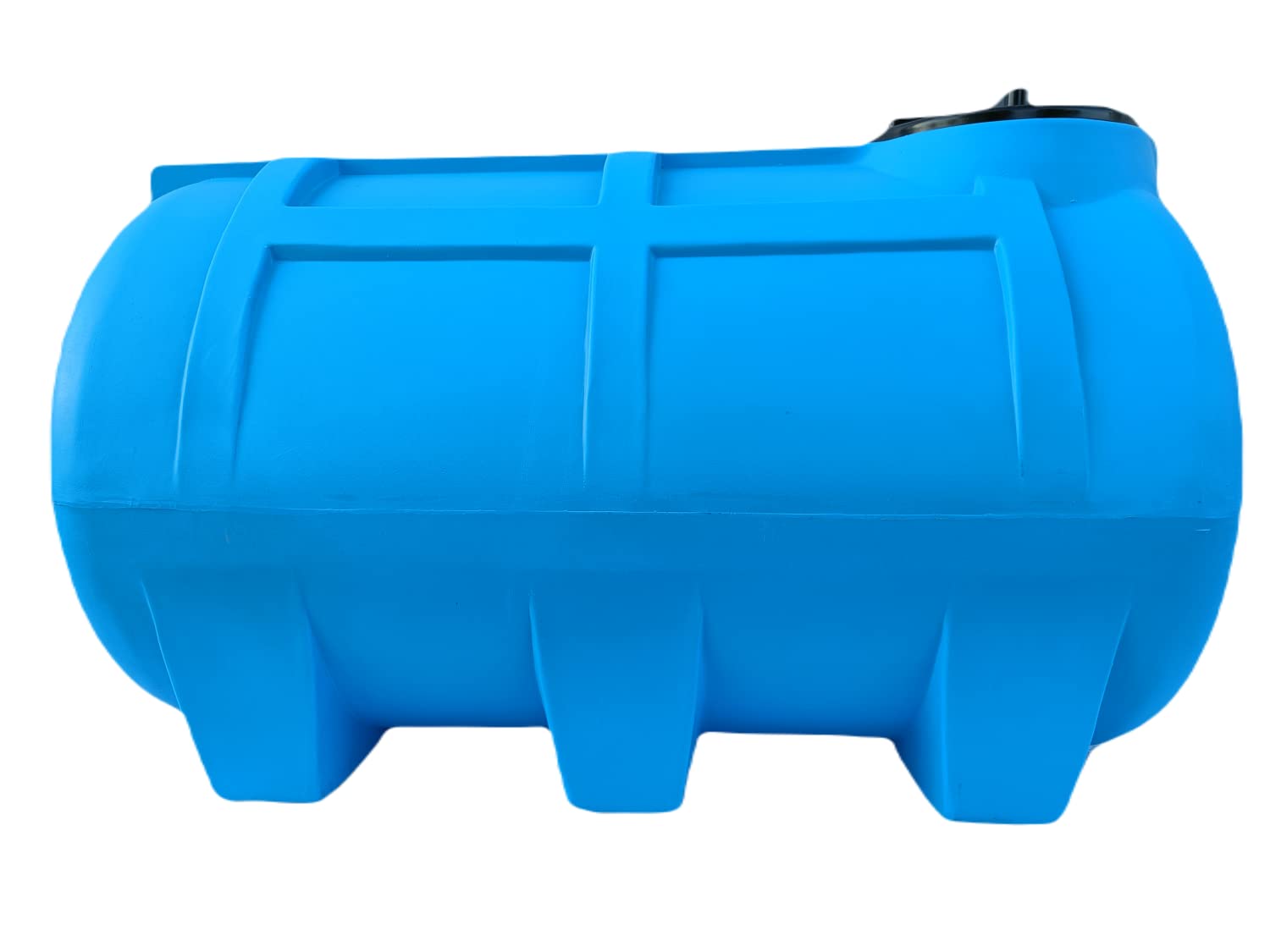 Varile Depósito de Agua Potable 250L Azul | Sin BPA | Rosca de latón de 3/4" integrada Apto para Uso alimentario | Horizontal