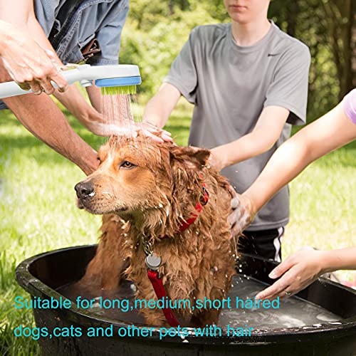 Tresperros Pet Shower Attachment,Dog Shower Attachment With Shower Hose& Adapter, Water Bath Brush For Dogs And Cats,Pet Grooming Bath Brush Bathing Tool For Dog Bathing Station #TOP2