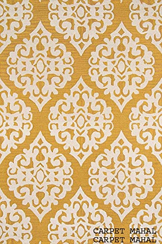 Image of Carpet Mahal Export Quality Handmade Tuffted Pure Woollen Carpet for Living Room Bedroom Size 8 x 11 feet (240X330 Cm) Color-Multi