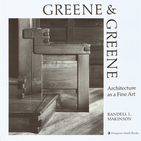 Title plate for Greene & Greene: Architecture as a Fine Art (1977) by Randell L. Makinson.