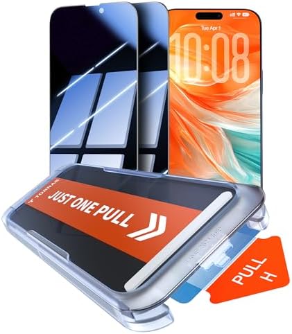 TORRAS for iPhone 17 Pro Privacy Screen Protector [25° Anti Spy] ...