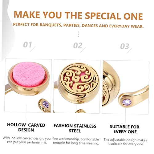 Bague de mode exquise bague d'huile essentielle d'aromathérapie