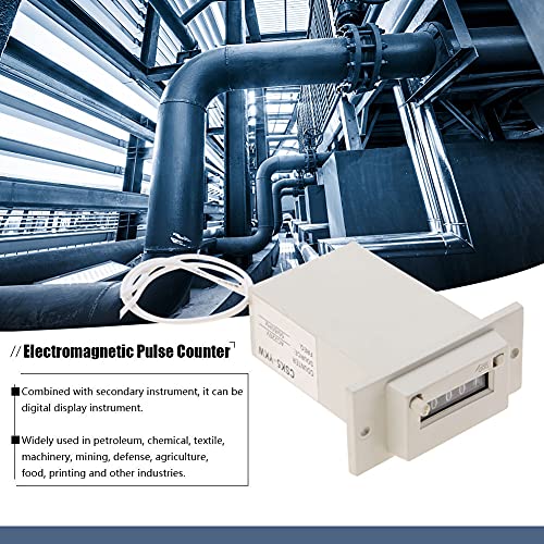 Image of YWBL-WH Electromagnetic Pulse Counter, High Speed 5 Digit Digital Display Panel Mount Counter for Industrial Machinery Mining Applications