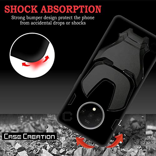 Image of COVERLY Official 3D Touch Feel Trending Real Hero Avenger Logo Mask Soft Rugged Grip Iron Man Super Power Cartoon Movie Engraved Silicone Matte Strong Back Cover for Xiaomi Poco F2 Pro - Black