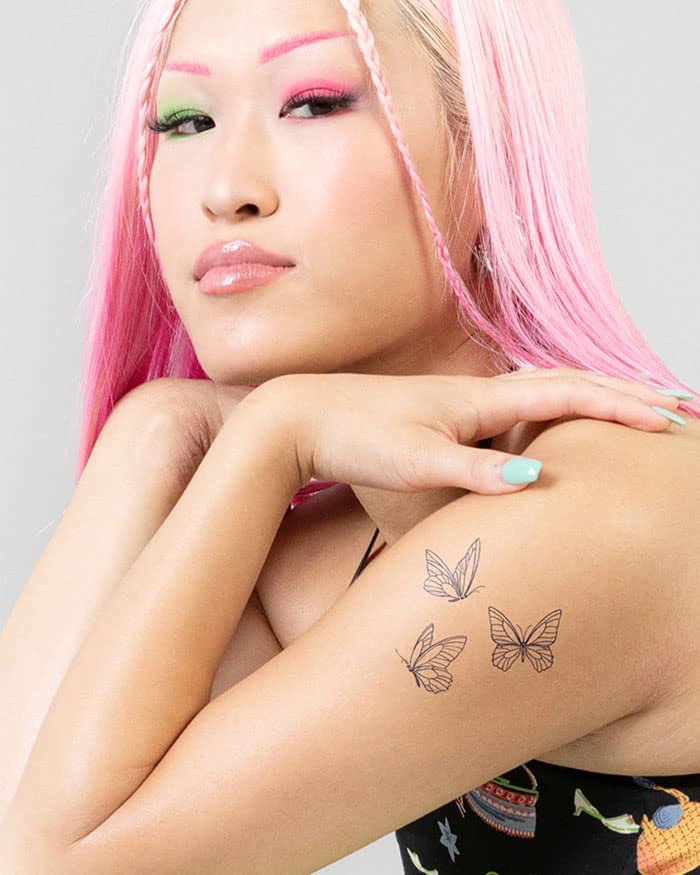 Miniatura 2 de Inkbox Tatuajes temporales, tatuaje semipermanente, un tatuaje de alta calidad, fácil de larga duración, resistente al agua con tinta For Now Dura