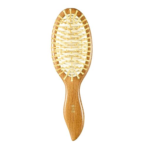 TAN MUJIANG Cepillo de pelo Iroko Wood Scalp Massage YM