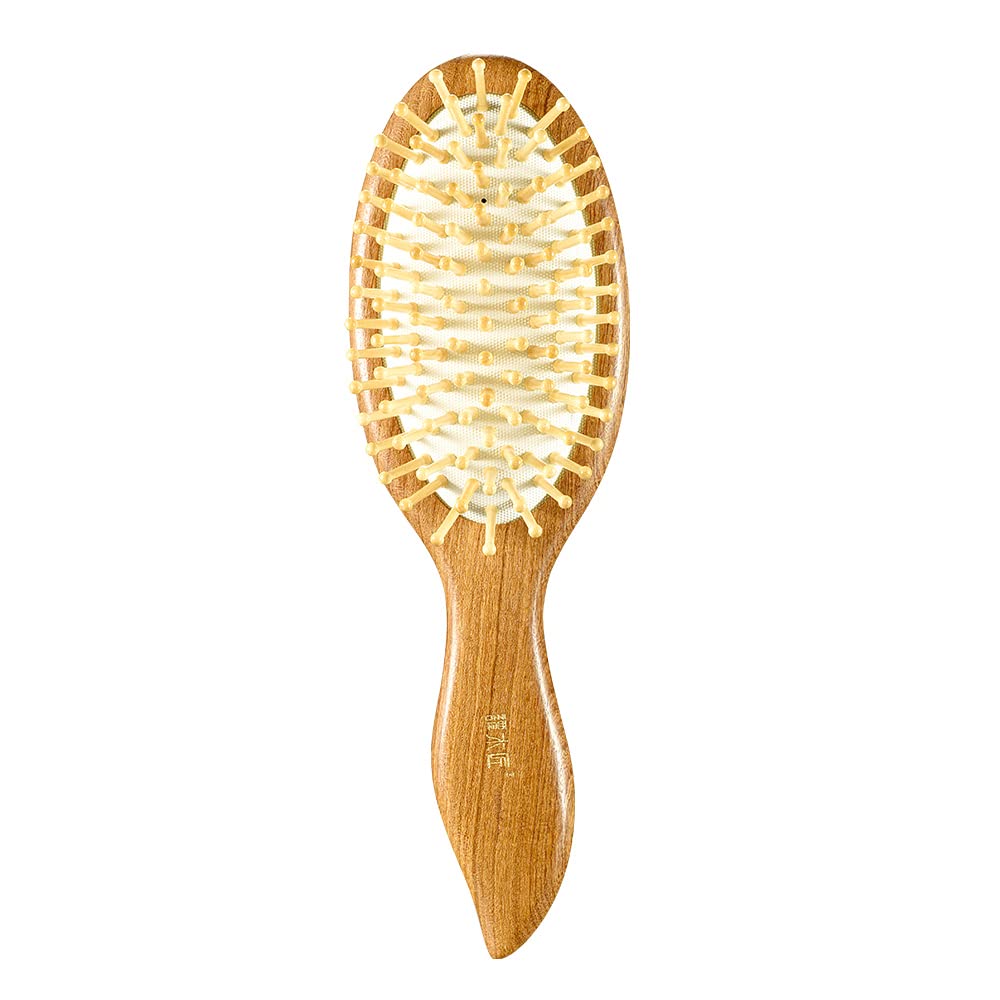 TAN MUJIANG Spazzola per capelli Iroko legno cuoio capelluto massaggio YM