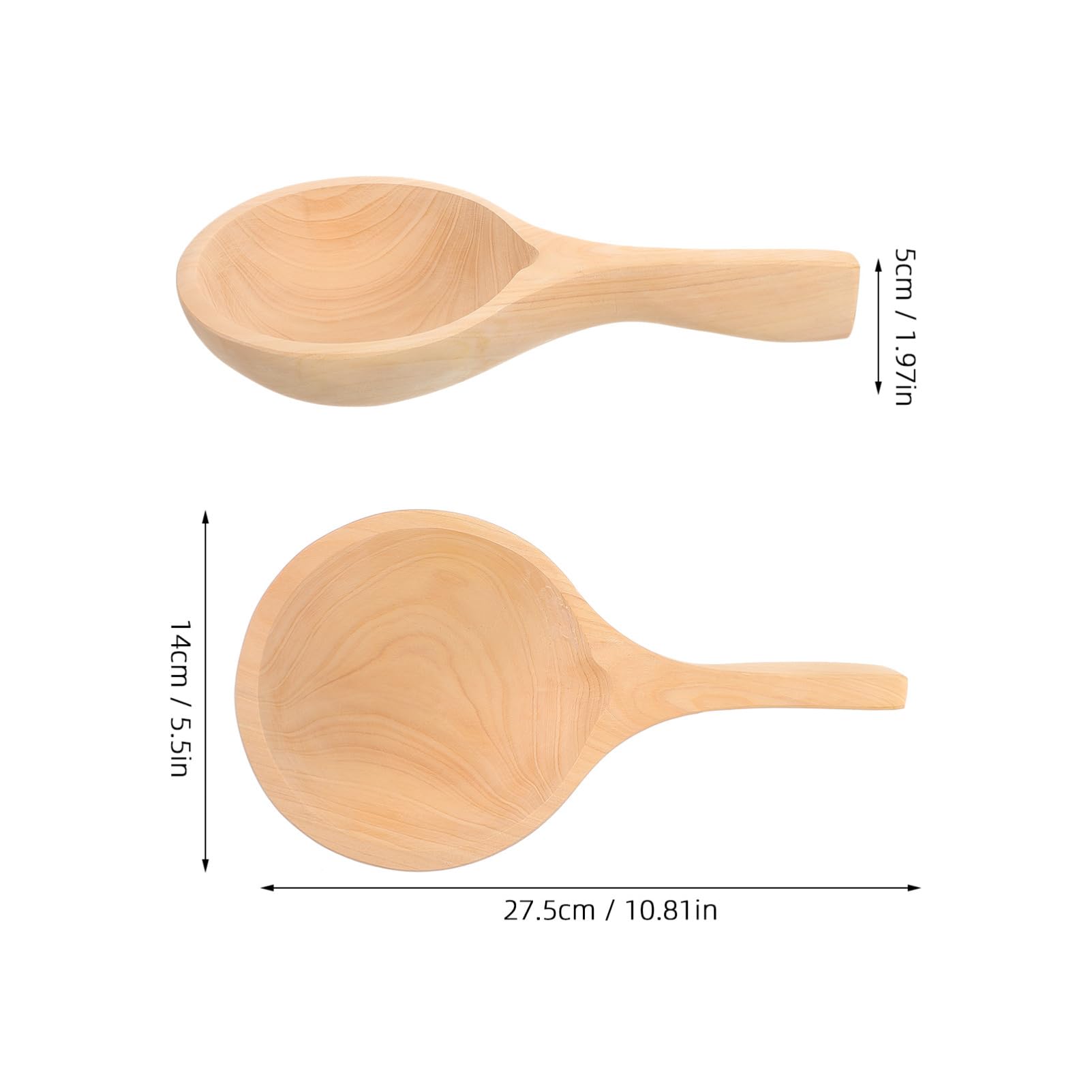 Mobestech Mestolo in Legno per Uso in Cucina in Hotel Manico Pratico e Design Unico