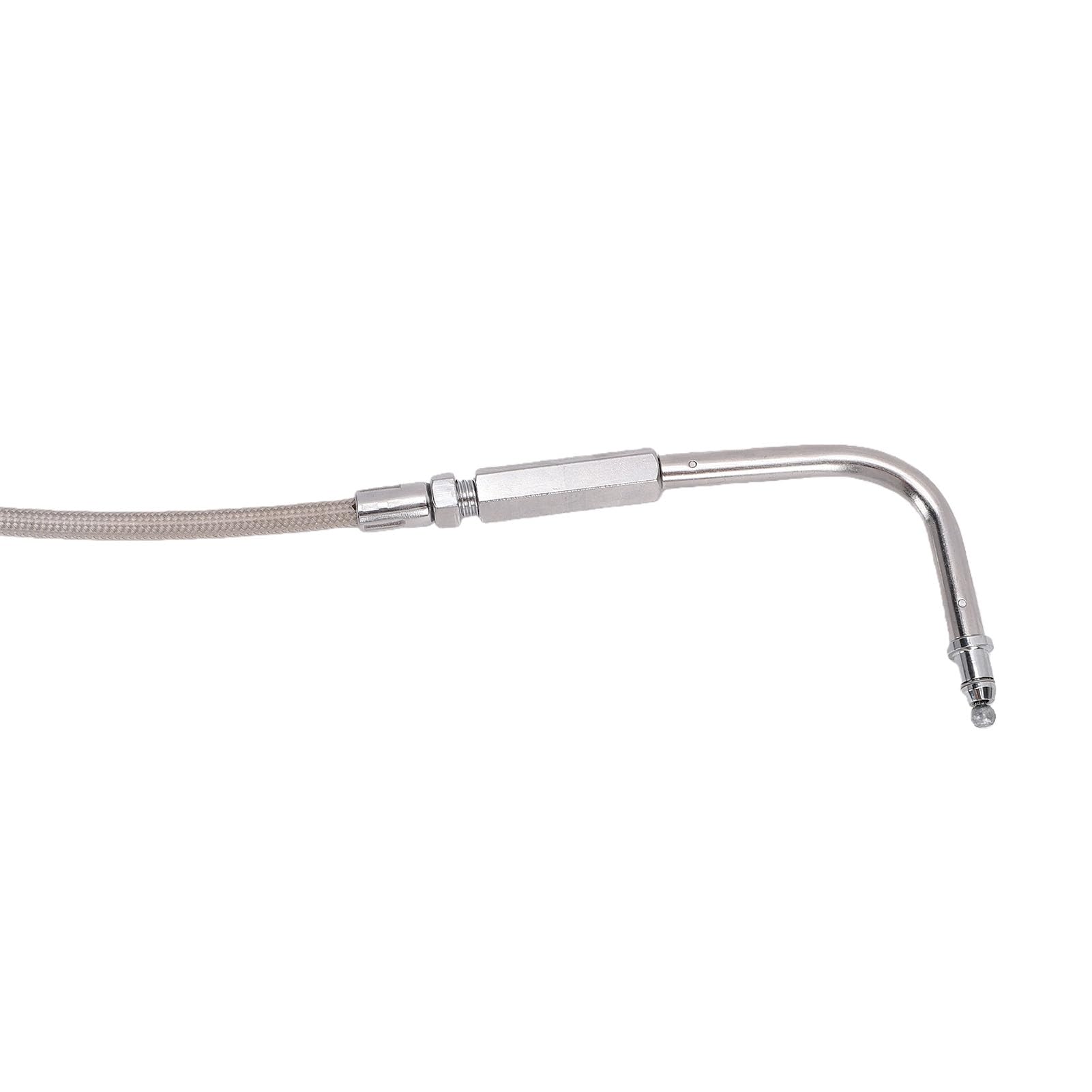 Cocoarm Cable de Acelerador de Acero Inoxidable de Repuesto Extendido, 90 Cm, Paquete de 2 Cables de Acelerador de Motocicleta para XL883 Heritage Riders con Acabado Negro o Plateado (SILVER)