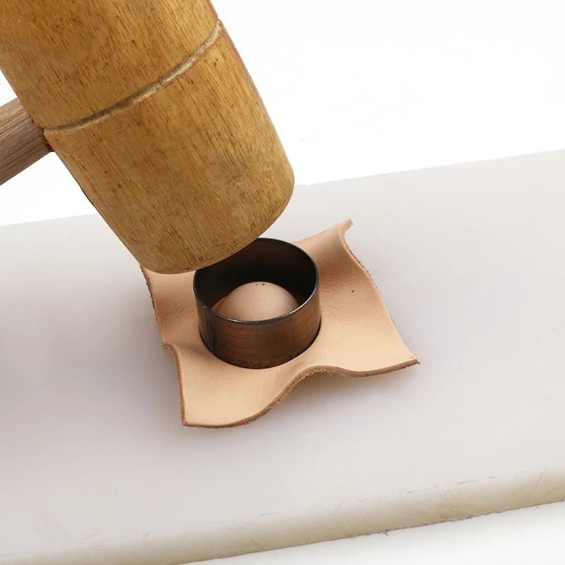 DIY Skórzana forma do cięcia Drewniana, Wykrojnik do cięcia skóry o średnicy 25-120 mm wyrobów skórzanych(120MM)