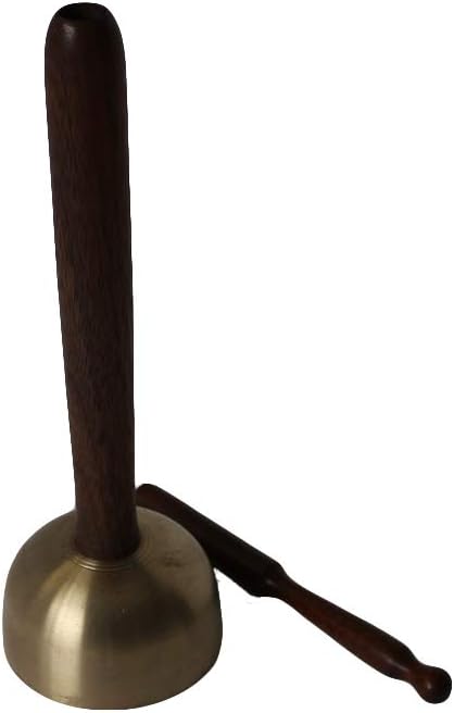 Still Sitting Inkin Bell - Meditation Bell - Brass, Walnut, Burlap - Spiritual - Anniversary
