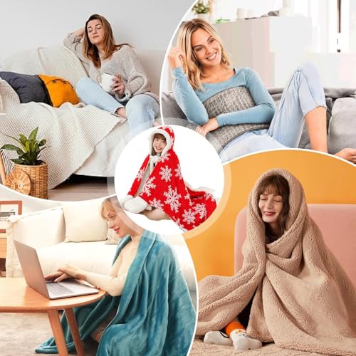 Couette à capuche pour étudiant contre le froid au bureau et au lit - 5