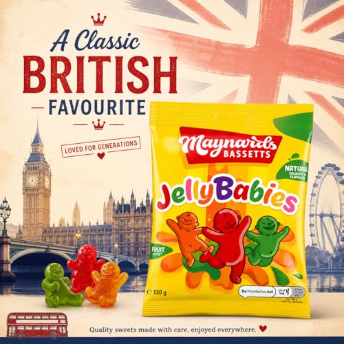 Maynards Bassetts Jelly Babies Dulce 130g miniatura 2