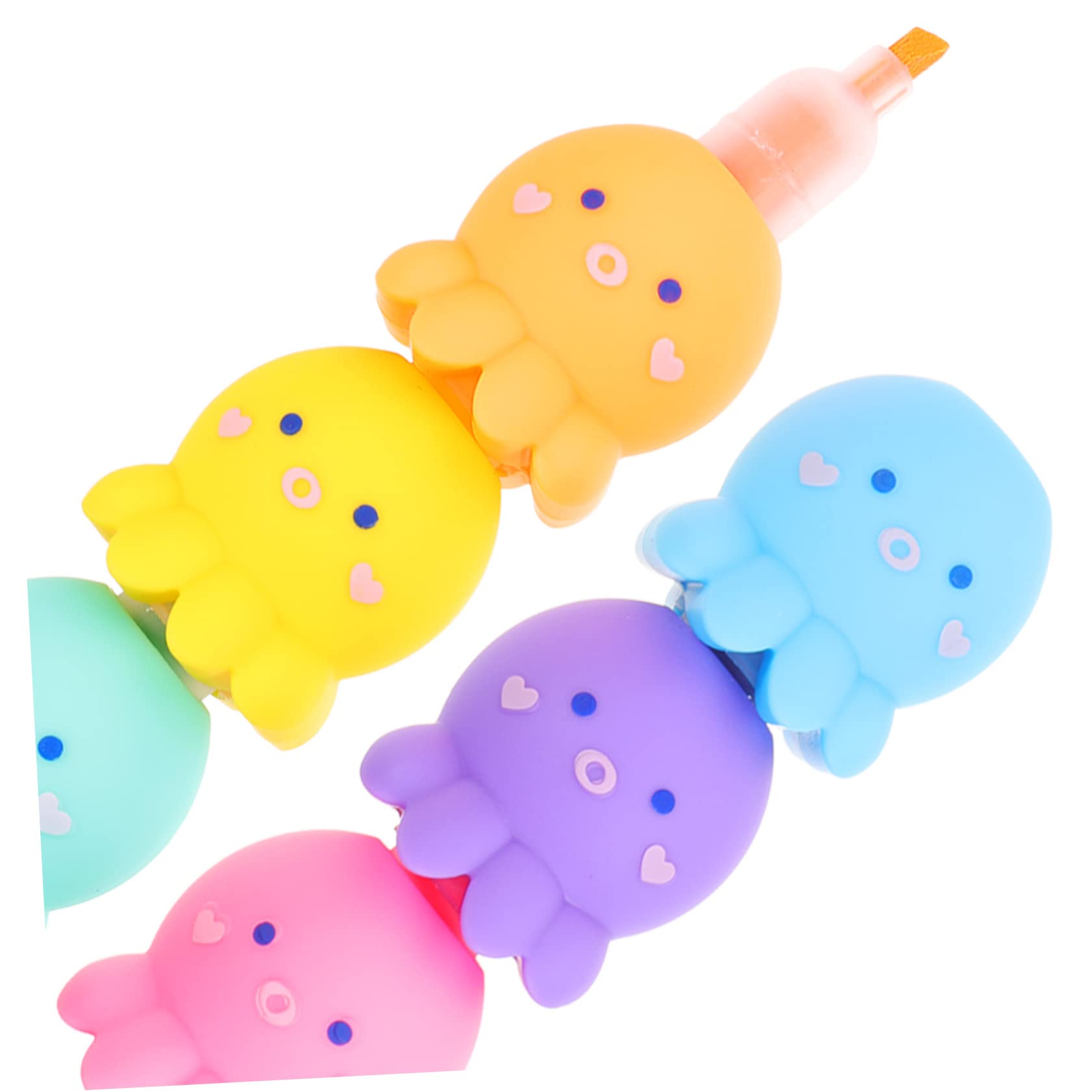 DOITOOL 125 Stück Cartoon Hochlighter Bunte Marker für Schule Büro und Diy Projekte Vielseitig Einsetzbar für Zeichnungen und Notizen für Schüler und Studenten