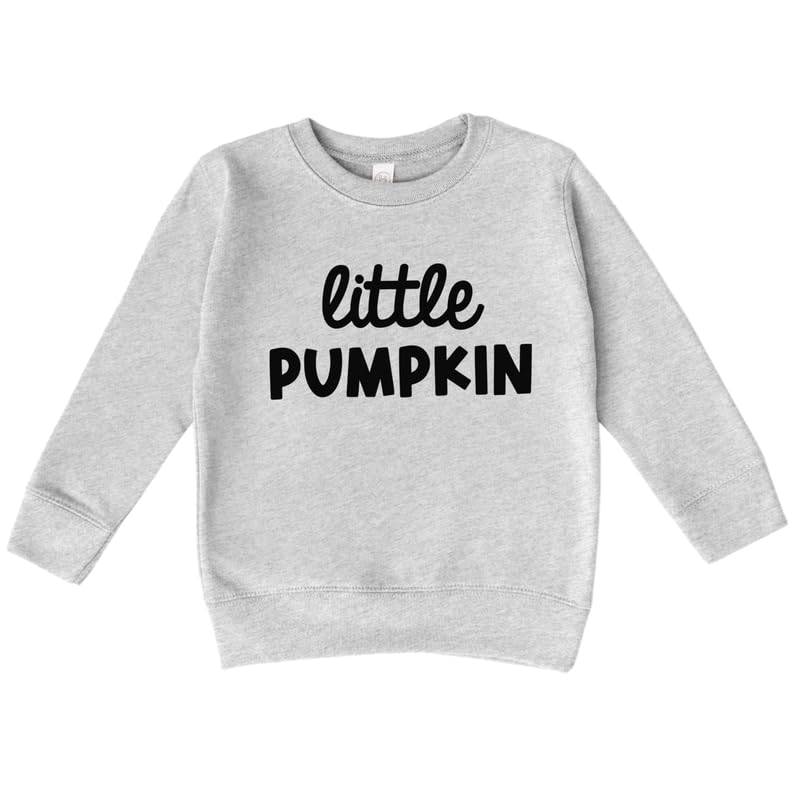 Bump and Beyond Designs Toddler Halloween Sweatshirt for Girls and Boys, Little Pumpkin