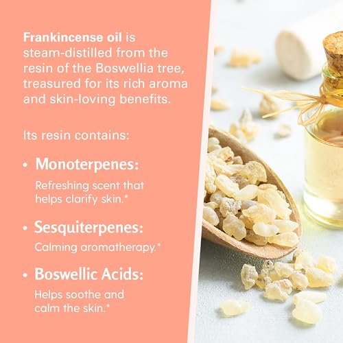 Image of Frankincense Essential Massage Oil for Scars, Stretch Marks & Fine Lines, Firming, Hydrating, Smoothing & Calming Formula with Collagen, Stem Cells, Lavender & Grapefruit, 8 fl oz, by M3