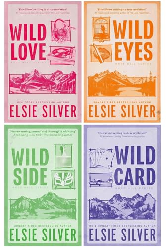 Image of Rose Hill Series By Elsie Silver 4 Books Collection Set (Wild Love, Wild Eyes, Wild Side & Wild Card)
