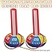 Gamie Inflatable Ring Toss Game Super Fun Outdoor Games for Kids & Adults - 5 15 Inch Tall Inflate Bases, 5 Flexible Rings and 5 Sturdy Rings - Best Birthday Party Activity Boys and Girls