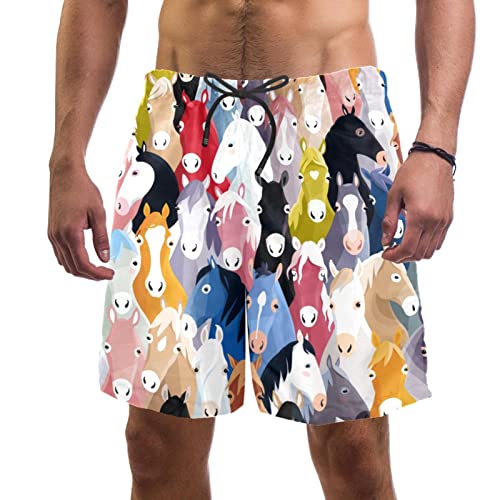 Maillots de bain pour hommes séchage rapide short animaux mignons