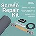 39x118 inch Windows and Screen Door Replacement Repair Kit with Tool Set for Easy Installation, Grey