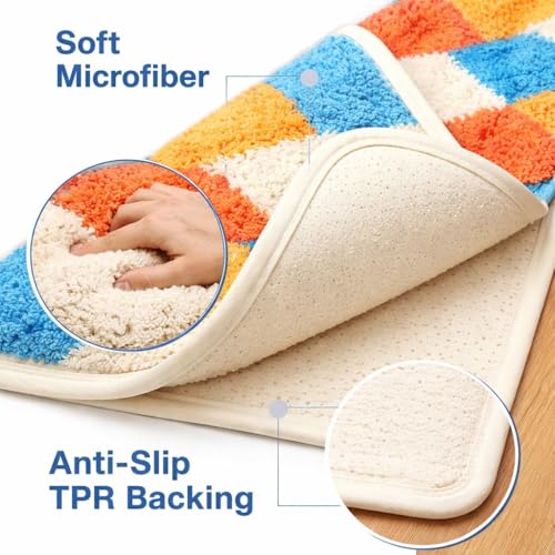 Image of Door Mat | Water Absorbent, Anti-Skid, Machine Washable Floor Mat | Soft Microfiber Carpet for Home, Living Room & Bedroom | Premium Decorative Mat (1 Door Mat, Rectangular)