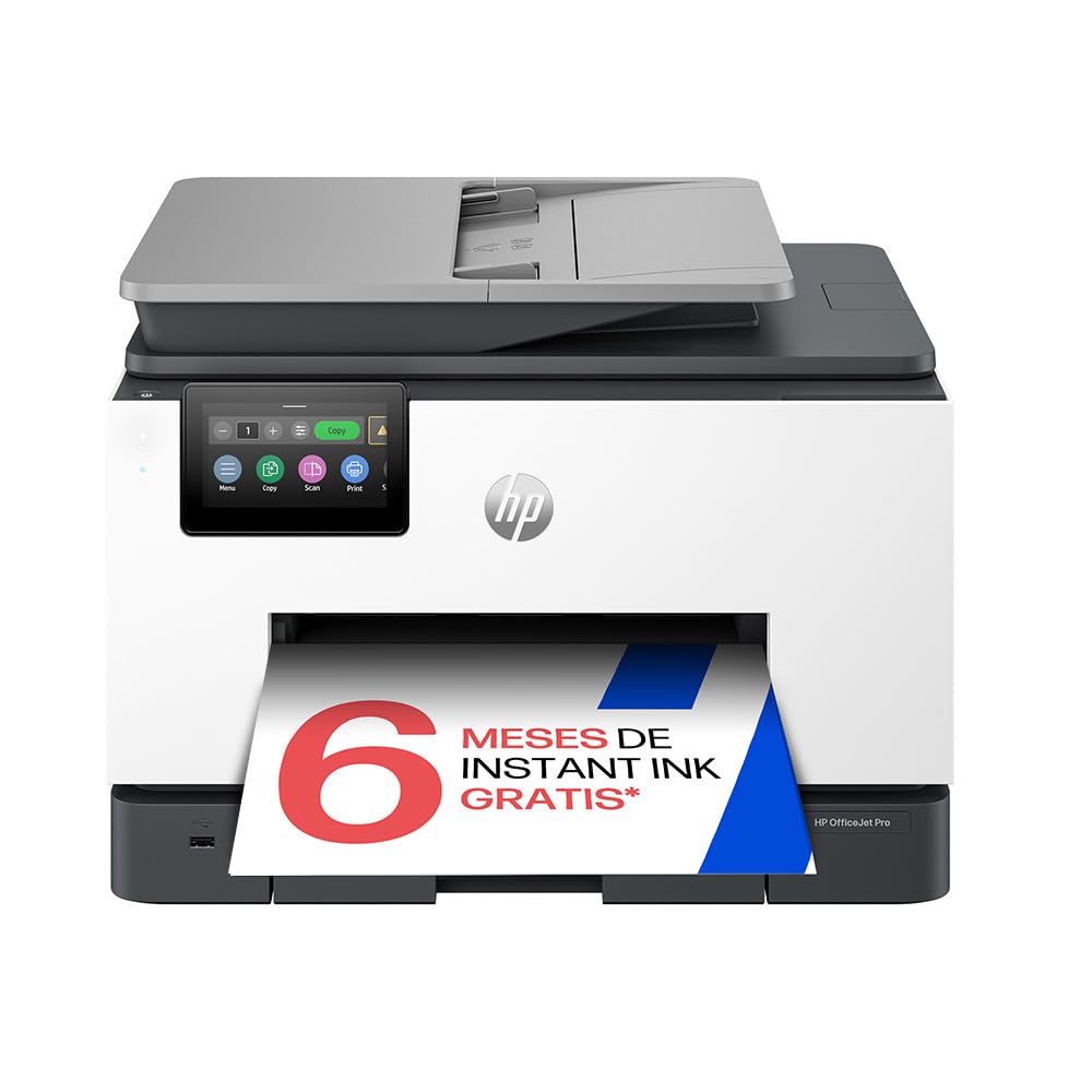HP OfficeJet Pro 9132e, Professional A4 Color Inkjet Multifunction Printer, Copy, Scanner, Fax, Wi-Fi, Double Tray, Double-Sided Printing, 6 Months Instant Ink, Grey