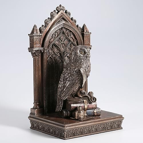 Estatua Búho de Sabiduría 9.62 pulg Bronce miniatura 2