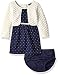 Nautica Baby Girls' Layered Long Sleeve Knit Dress