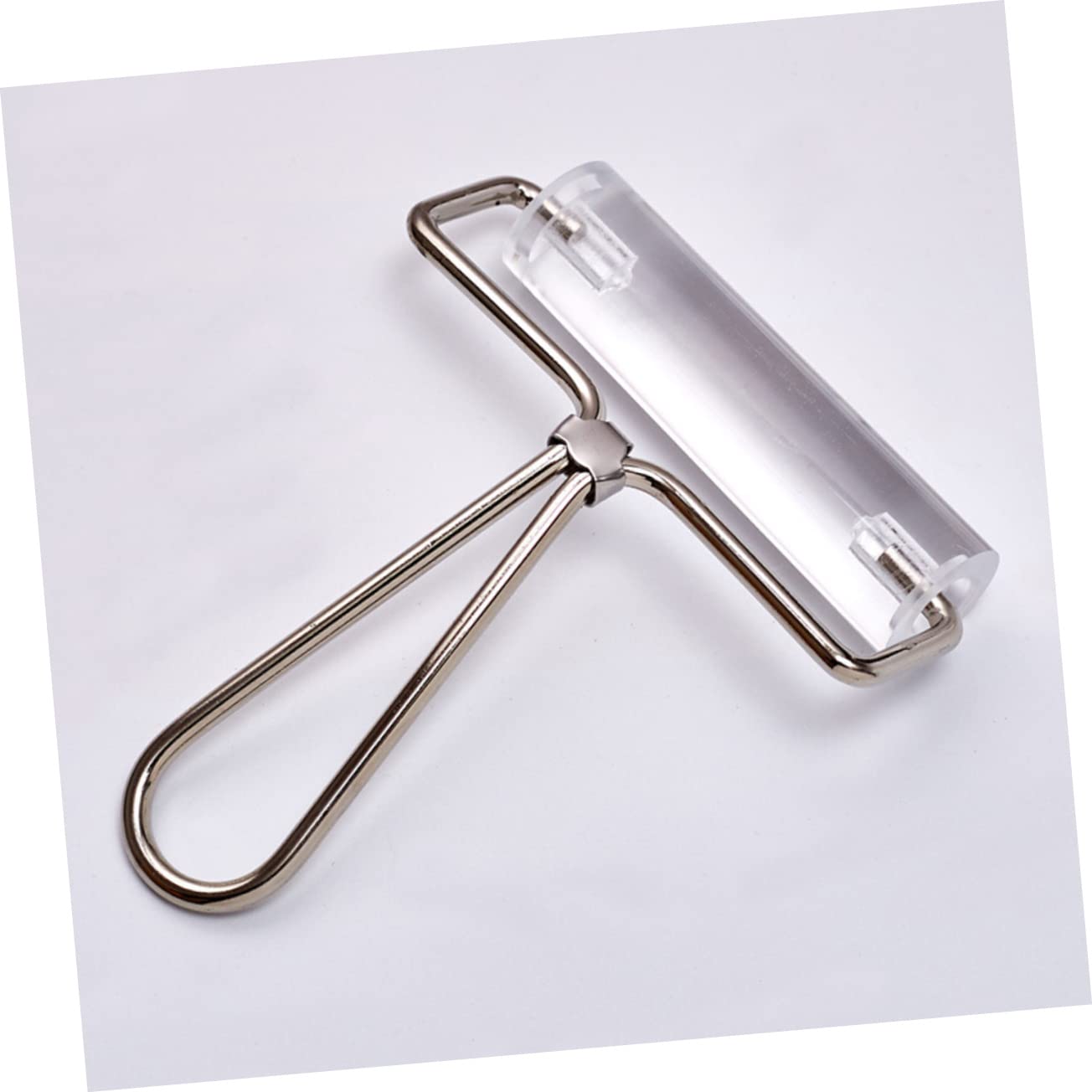 Uonlytech 3 Stück Acryl Roller Werkzeug für Knete Transparenter Druckroller für DIY Handwerk Robustes Metallgriffdesign zum Stempeln Prägen und Modellieren