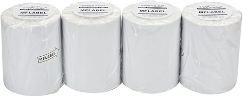Miniatura 3 de MFLABEL® 4 rollos 1744907 etiquetas de envío para LabelWriter 4XL de 220 etiquetas postales (sin BPA)