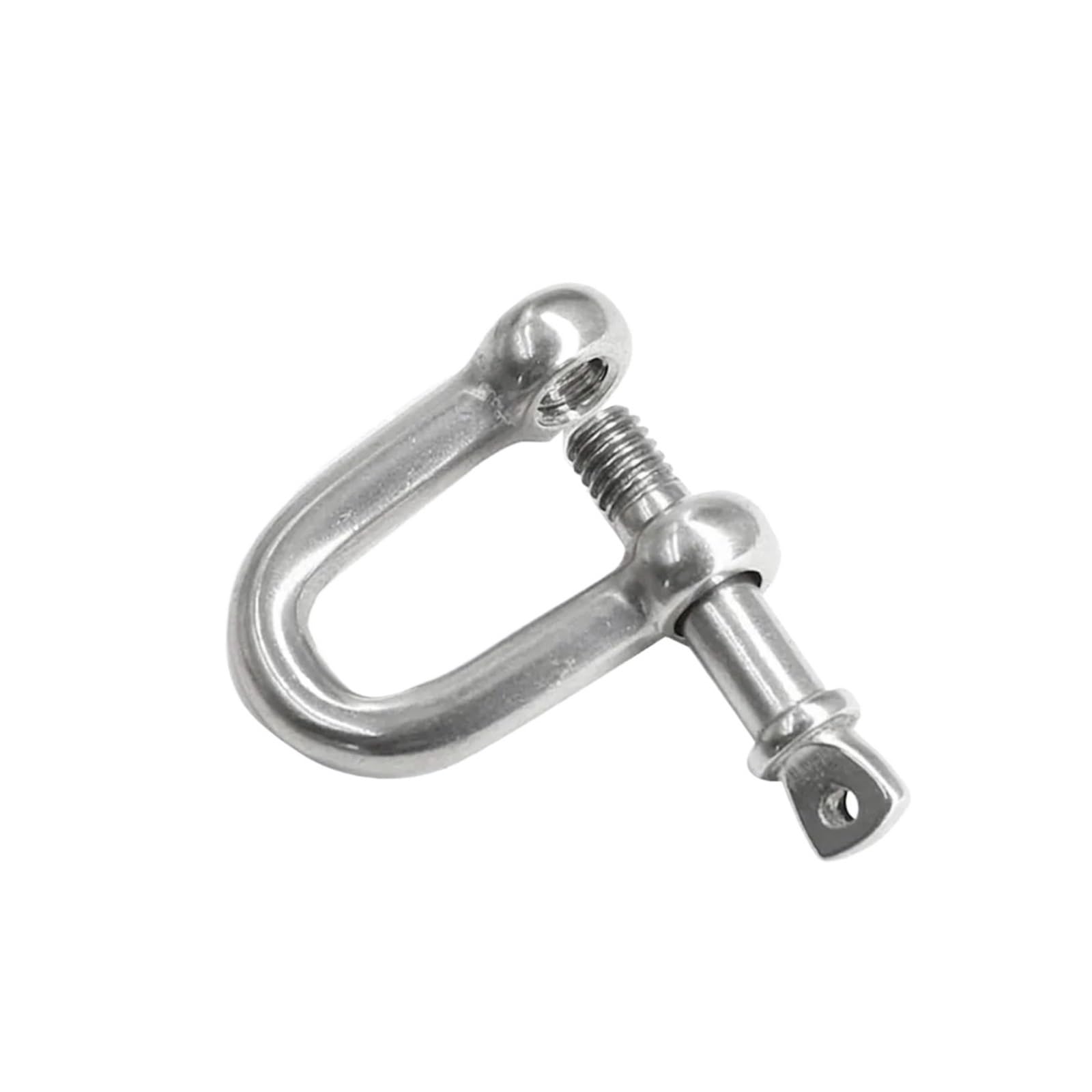 Generisch 1/2 Stück Edelstahl-Karabiner Mit Schäkelhaken