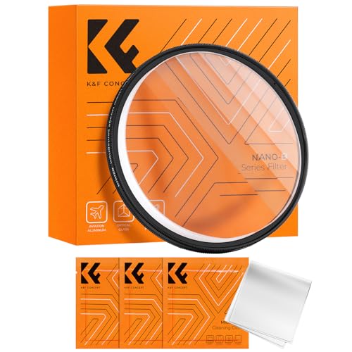 K&F CONCEPT 67mm Linear Glass Prism, Foreground Blur, Repeated Color Images, Glass Prism Special Effects Filter for Camera Lens