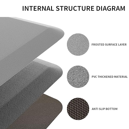 Alfombrillas de cocina con pendiente gruesa y base resistente al agua 5