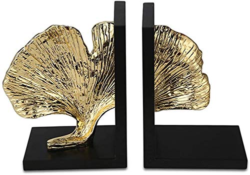 Serre-livres art bookends ginkgo leaf design de table bureau maison