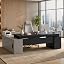 Black With Grey Side Cabinet