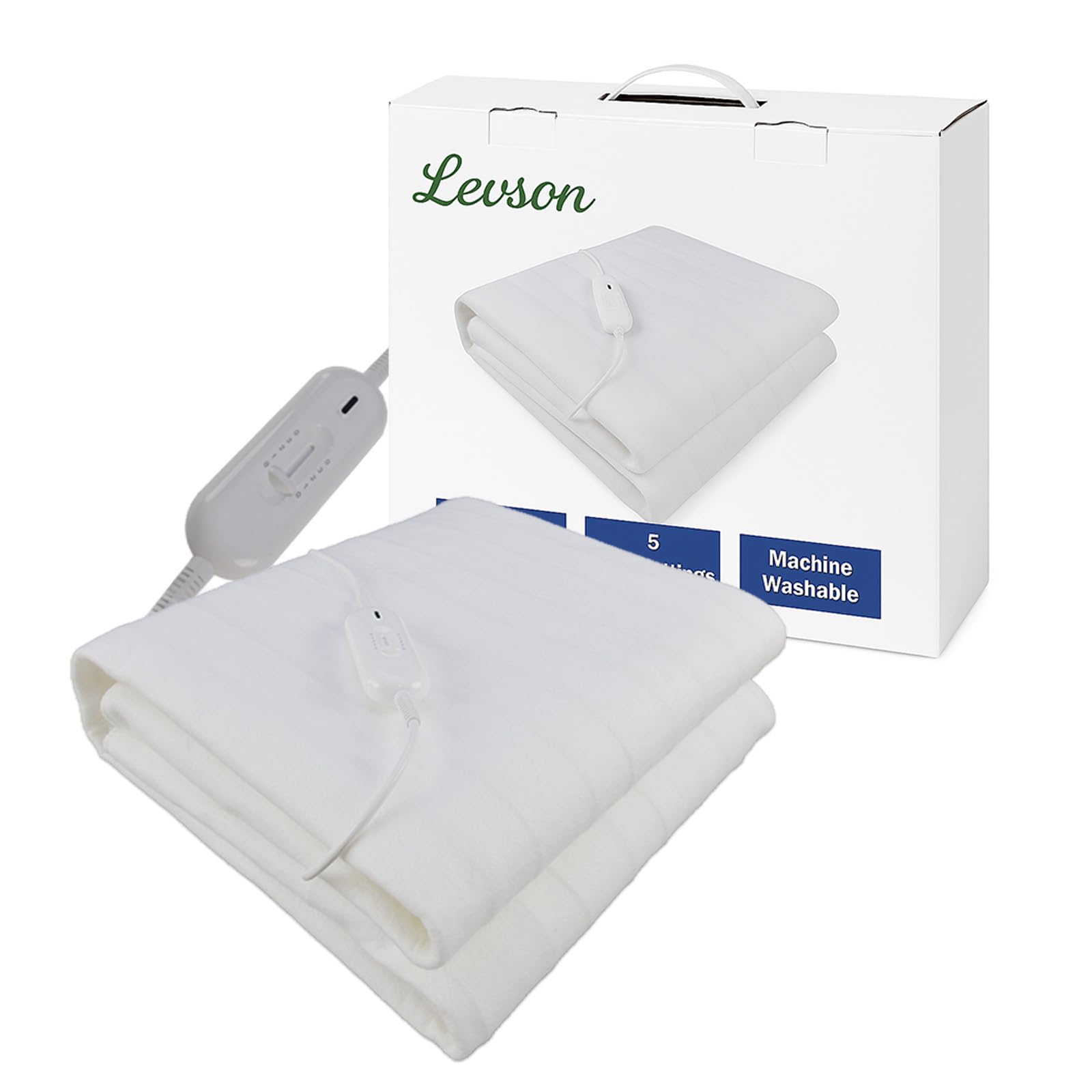 Cozy Far Infrared Heated Underblanket Double, Electric Bed Blanket Warmer with 3 Heat Sett...