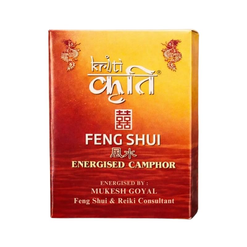 Kriti Creations Stainless Steel Feng Shui Energised Camphor (250gms, White)
