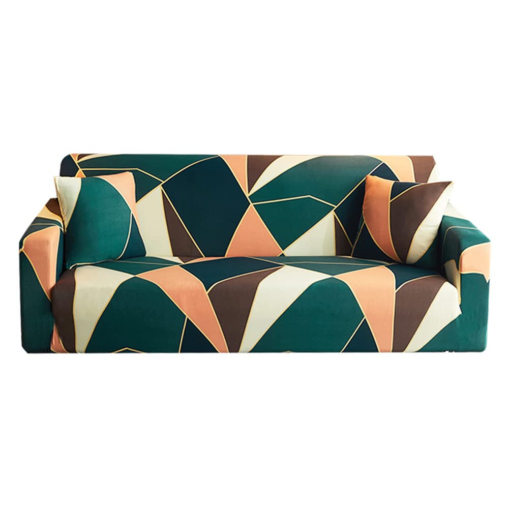 Housse de canapé jacquard amovible et extensible 1 place pour canapé 90-140cm