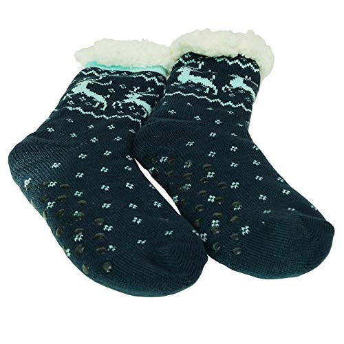 Image of MaxNova Women's Winter Warm Cozy Fuzzy Fleece Slipper Socks Christmas Gift