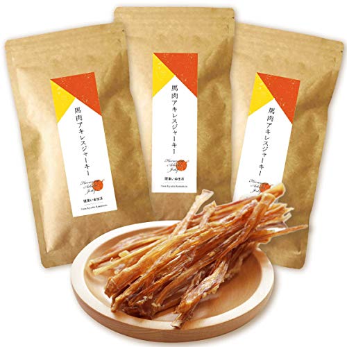健康いぬ生活 無添加 おやつ 馬肉アキレスジャーキー 105g (35g×3袋) 手作り 詰め合わせ 硬い ガム 健康いぬ生活 無添加 おやつ 馬肉アキレスジャーキー 105g (35g×3袋) 手作り 詰め合わせ 硬い ガム